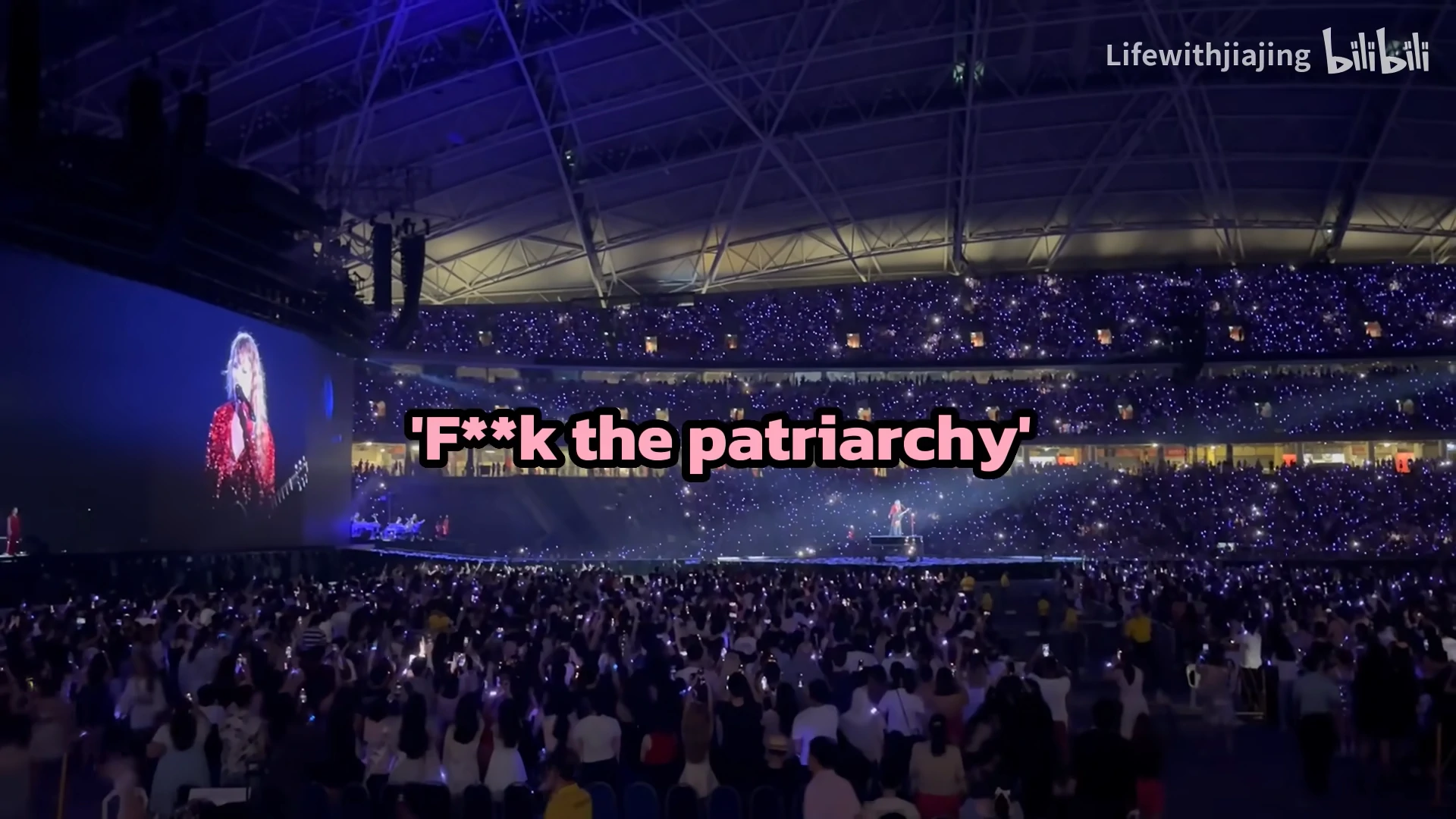 霉霉新加坡演唱会。来源：Fishergogogo@B站